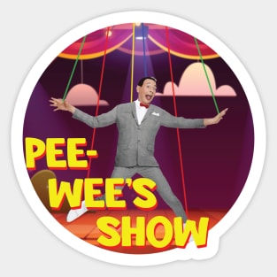 Pee-Wee Funny Puppet Showcast Sticker